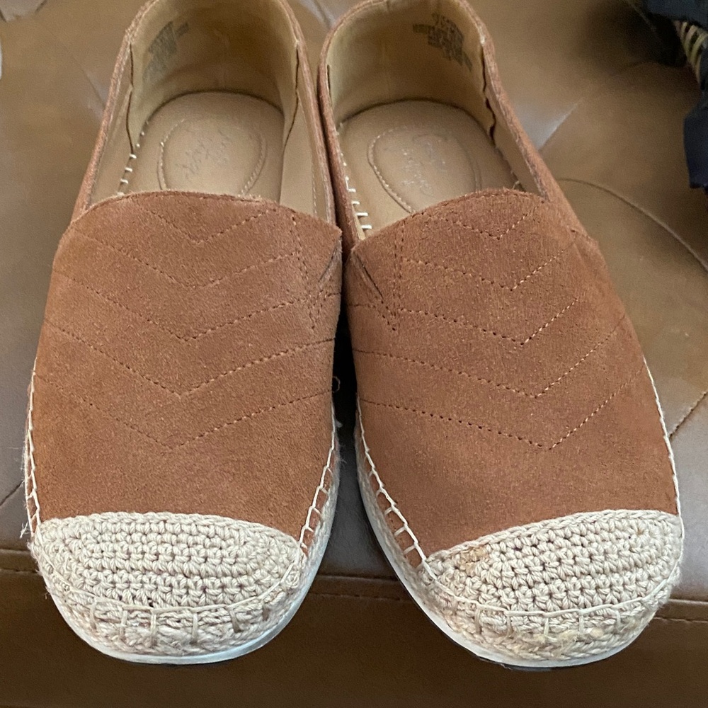 Crown Tan Espadrille Flats